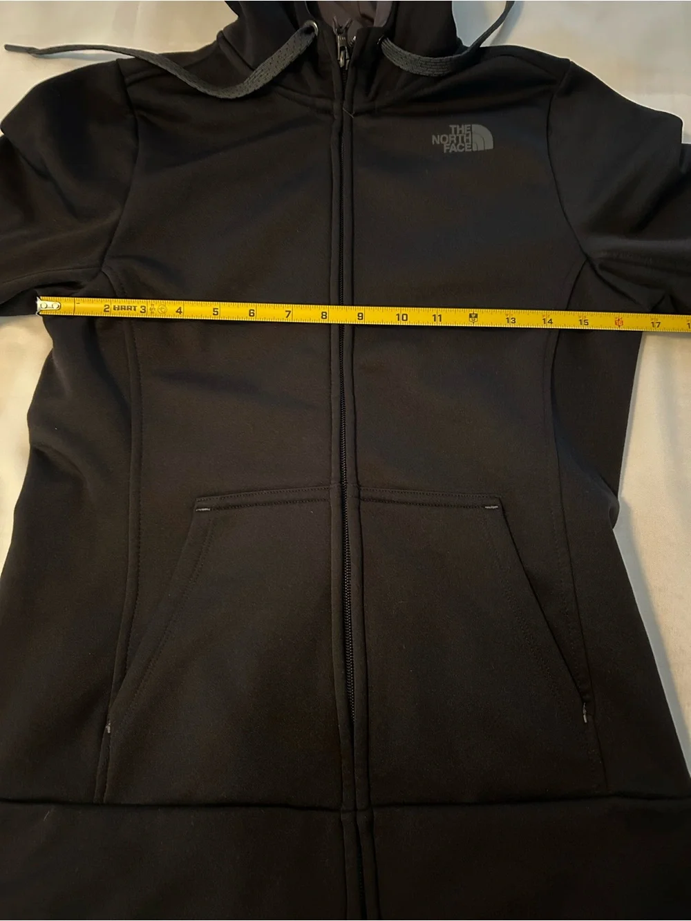 The North Face Women's Black Hooded Fleece Lined Full Zip Jacket SZ SP